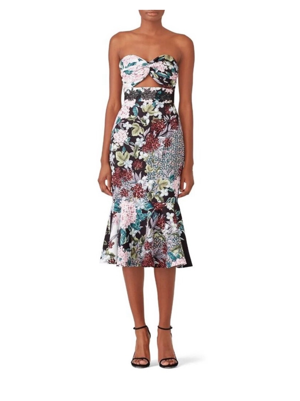 Keepsake the Label Lost Dreams Midi Dress Multi Floral size small